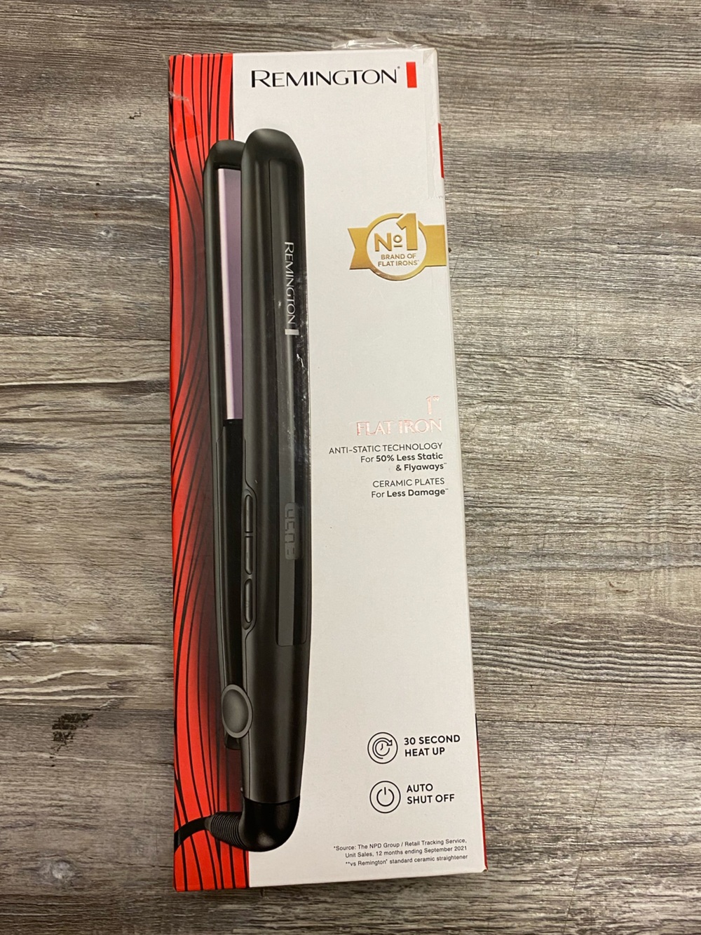 Remington Black Hair Straightener Flat Iron - Sleek Black